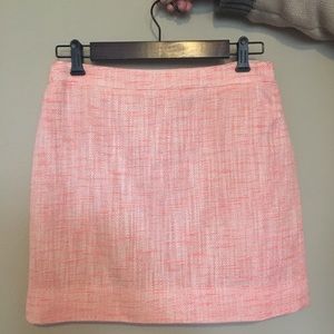 J. Crew pink tweed mini.